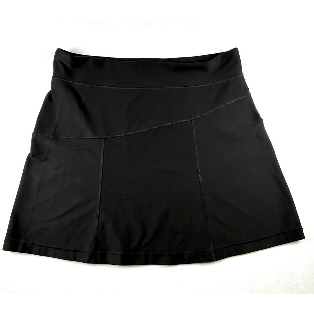 L.L.Bean Skirt Women L Black Athletic Activewear Stretch Gorpcore Minimalist